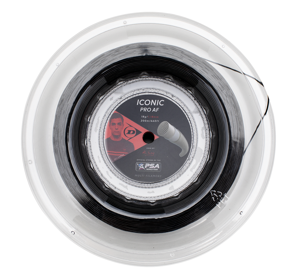 Dunlop ICONIC PRO AF // 200m Reel Squash String – DL Sports